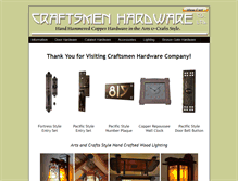 Tablet Screenshot of craftsmenhardware.com